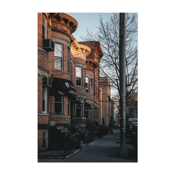 Ridgewood Residential 01 - Queens New York Photography Unframed Wall Art Print 5 x 7 inches