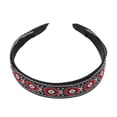 thumbnail image 5 of Unique Bargains 1 Pc Headband Embroidery Teardrop Hair Accessories for Women Red, 5 of 5