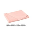 thumbnail image 3 of PONPRNGY Solid Color Cotton Flat Sheet Only Queen Size, Soft Washed Cotton, Cooling Breathable Bed Sheet 1pc, 3 of 6