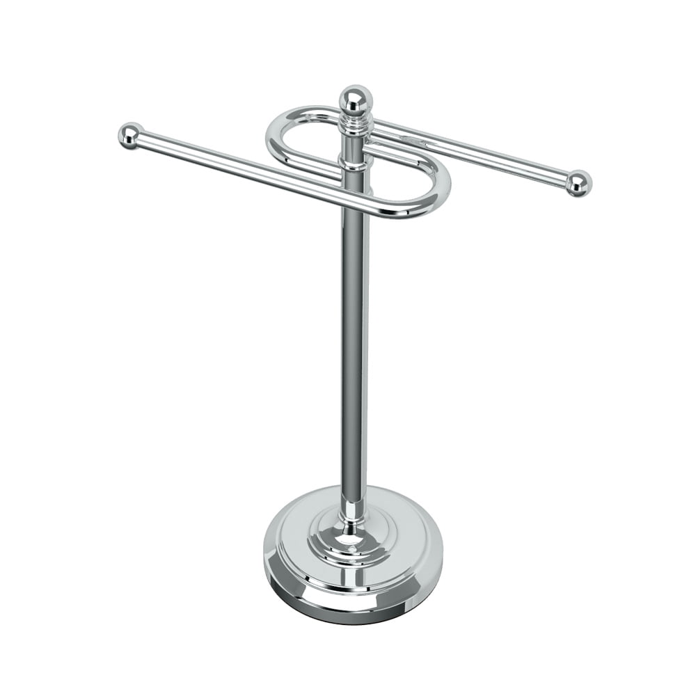 Hand Towel Holder T-Shape Standing Tree Rack with Balanced Base and Mini Screwdriver Towel Holder Stand Stainless Steel Hand Towel Stand for Bathroom Vanities Countertop Brushed Finish