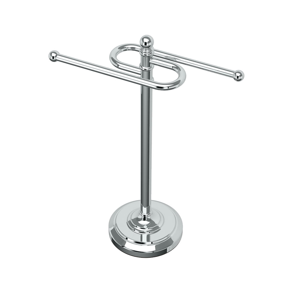 Freestanding 14.25"H Countertop SStyle Hand Towel Holder, Chrome