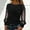 Black, variant on Women Shiny Sequin Blouses Glitter Sexy Off Shoulder Business Long Sleeve Shirts Fashion Dressy Casual Party Tunic Tops