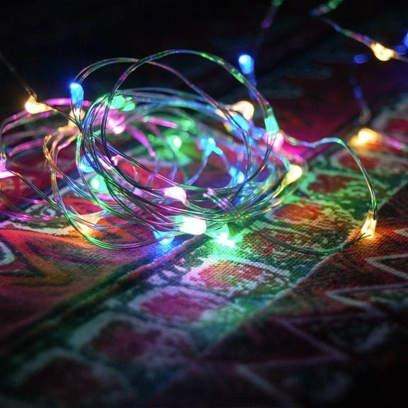Fuji Labs Remote Controlled 100 Mini LED 10-Meter Multi-Color Multi-Mode Battery Powered String Light