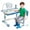 Blue #7, variant on Floseru Height Adjustable Kids Desk and Chair Set, Kids Functional Desk and Chair Set, Children Study Desk, Study Table for School Writing Table for Writing Reading