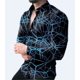 thumbnail image 1 of Camisas hawaianas con salpicaduras de tinta Camisas con estampado gráfico Camisas de moda para hombres Blusa de playa de manga larga Camisas con solapa cubana Ropa para hombres, 1 of 6