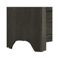 thumbnail image 2 of 6 Drawer Wooden Dresser with Metal Pulls and Arched Base, Gray, 2 of 5