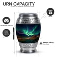 thumbnail image 2 of Yatskia Telescope Northern Lights Large Funeral Urns for Human Ashes Adult Female, Memorial Urn for Human Ash, Small Cremation Burial Urn for Ashes Adult Male, (Monar 10 Inch and 3 Inch), 2 of 8