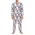 thumbnail image 3 of Xecao Golf balls Print Pajamas Set Mens Pajamas Long Sleeve Loungewear Two-Piece Sleepwear Button-Down Pjs Set,2PJS-X-Large, 3 of 7