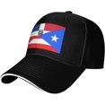 thumbnail image 2 of Puerto Rico Dominican Republic Flag Baseball Cap for Men Women, 2 of 8