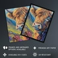 thumbnail image 2 of Artery8 Scottish Highland Cow Hairy Coo Oil Painting For Living Room Large Wall Art Poster Print Thick Paper 18X24 Inch, 2 of 5