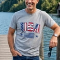 thumbnail image 4 of Jollimate Vintage USA Flag T-Shirt, American Flag Graphic Tee, Patriotic Shirt for Men, 4 of 6