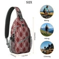 thumbnail image 5 of Vintage Checkered Sling Backpack - Retro Plaid Shoulder Bag with Spacious Compartments & Adjustable Strap - Lightweight Daypack for Hiking, Biking, Traveling, 5 of 6