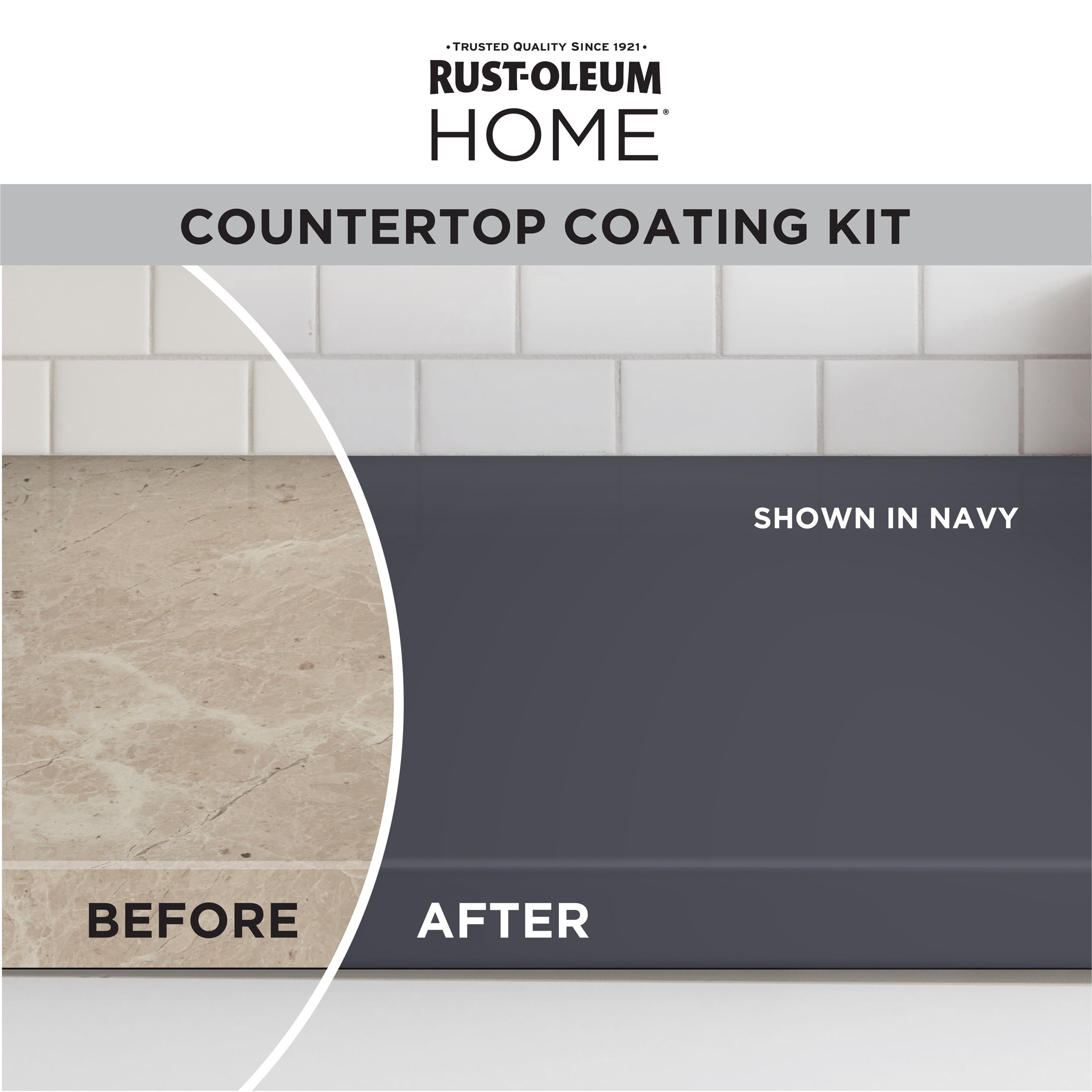 Navy, Rust-Oleum HOME Countertop Satin Coating Kit-38496313T, Quart