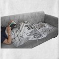 thumbnail image 6 of San Diego Soft Flannel Fleece Throw Blanket, City Typography Design with Building Letters Traffic Transportation Roads, Cozy Plush for Indoor and Outdoor Use, 50" x 70", Black and White, by Ambesonne, 6 of 6