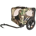 thumbnail image 4 of Pefilos 42" Heavy Duty Dog Bike Trailer, Foldable Pet Stroller Bicycle Carrier, Pet Bike Trailer for Dogs, Camouflage, 4 of 26