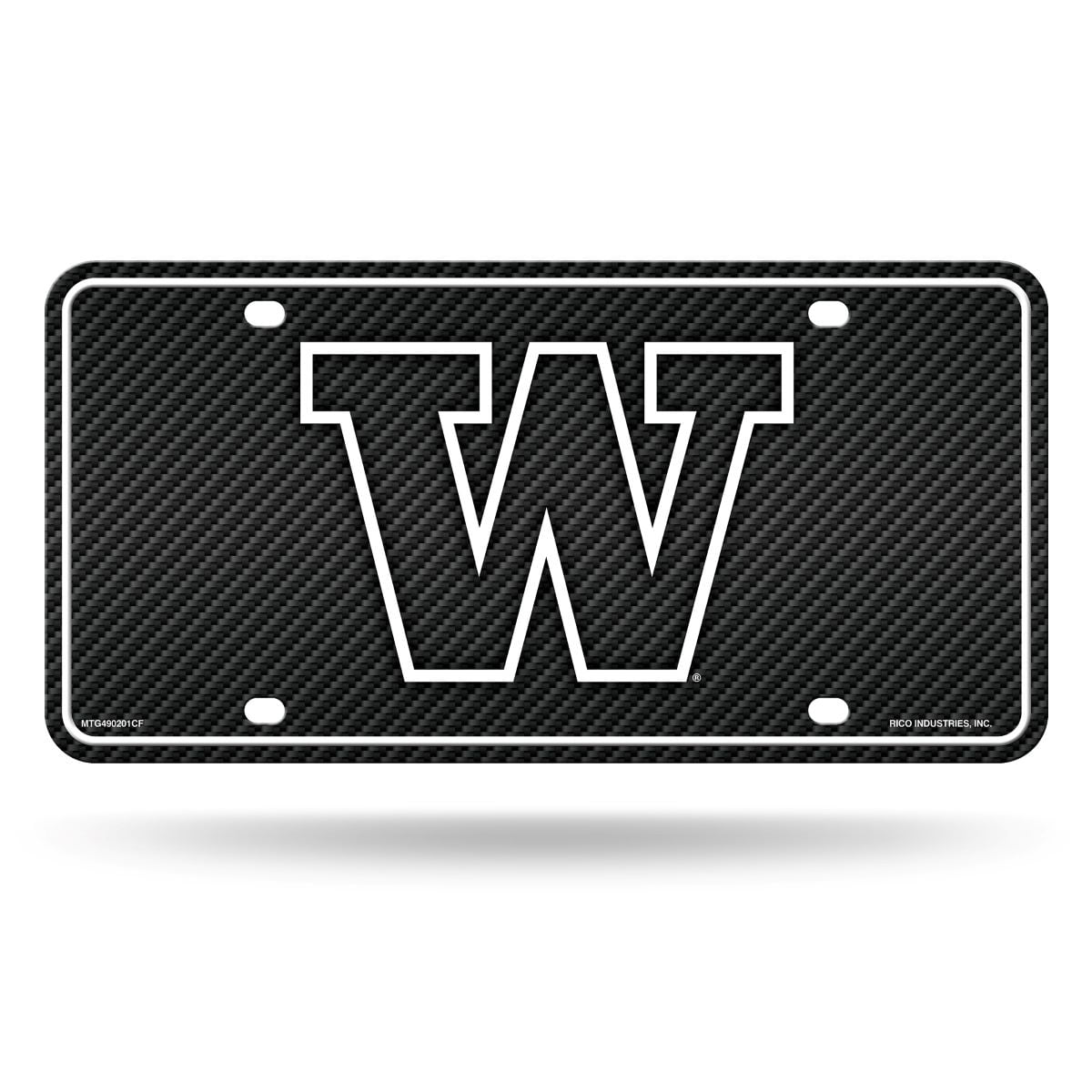 Clemson Tigers Diamond Embossed License Plate - 6x12 Inch Aluminum, Officially Licensed