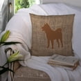 thumbnail image 3 of Carolines Treasures BB1082-BL-BN-PW1414 Akita Burlap and Brown   Canvas Fabric Decorative Pillow BB1082 14Hx14W, 3 of 4