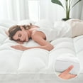 thumbnail image 6 of Teler King Mattress Topper, Mattress Pad Pillow top for Deep Sleep, White, 6 of 10