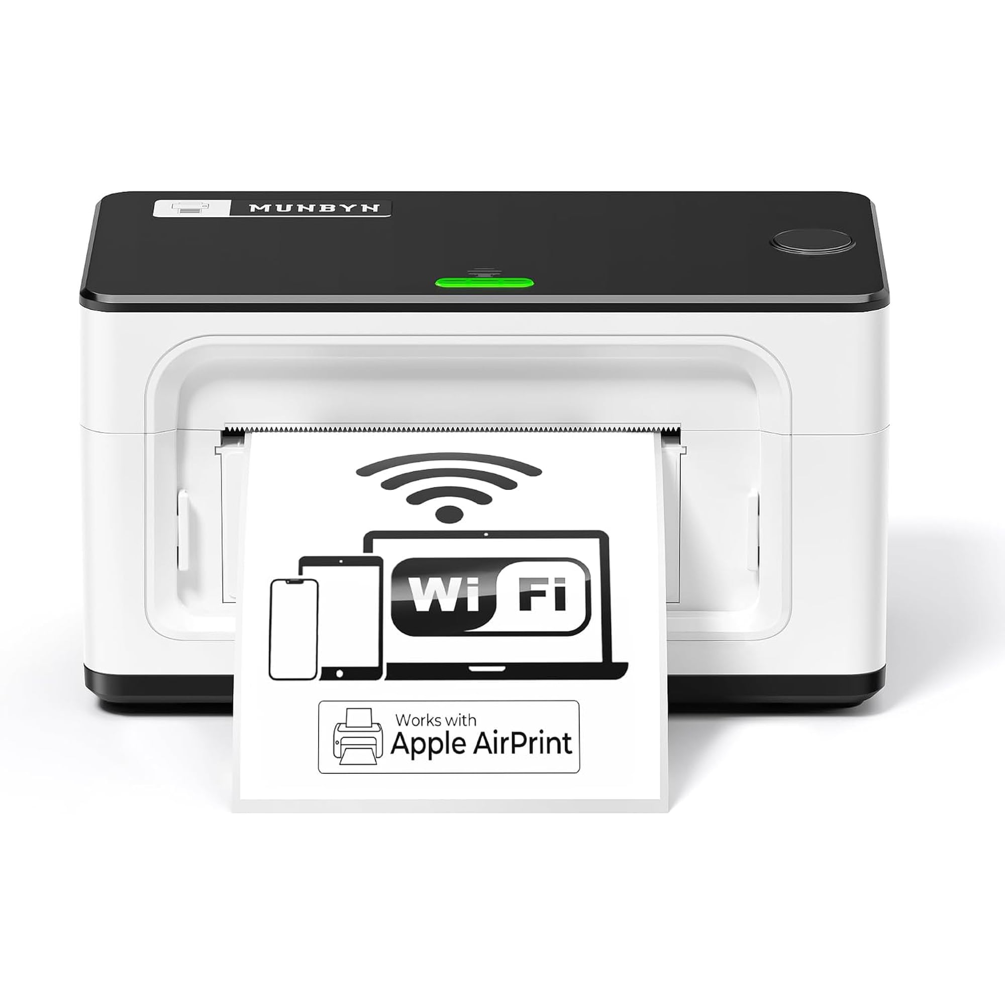 MUNBYN Wireless Wi-Fi AirPrint Thermal Printer Shipping Label Printer ITPP941AP for Small Business