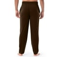 thumbnail image 6 of USNSM Men's Tall Extra Long Pajama Pants, Soft Loose Comfort Breathable, Lounge Jogger Yoga Pants,Sleepwear with Pockets for Men Brown XL, 6 of 7