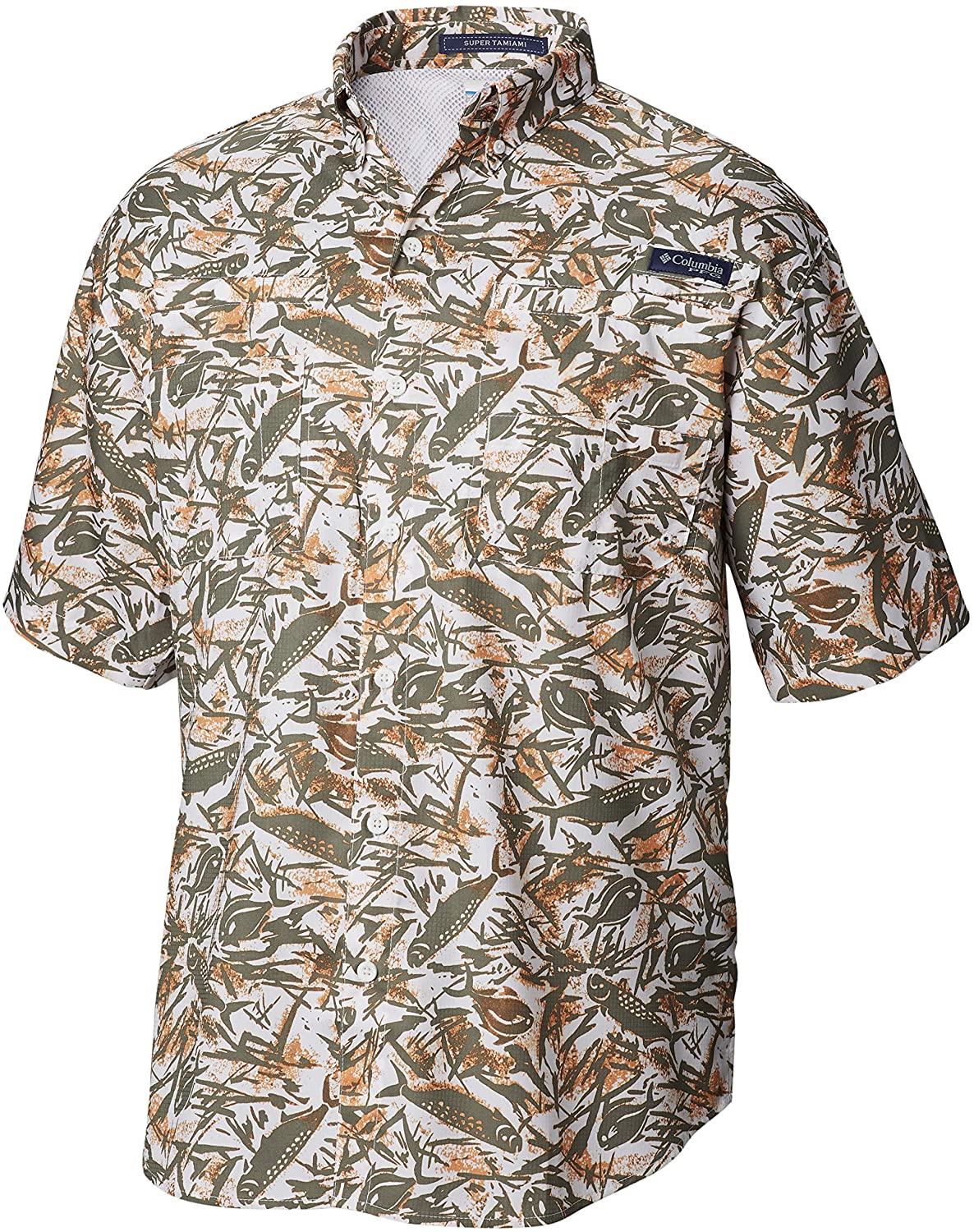 columbia men's pfg super tamiami short sleeve microfiber knit fishing