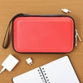 thumbnail image 1 of Tnarru Organisateur d'Accessoires Électroniques, Pochette de Rangement Portable en EVA, Étui Étanche pour Écouteurs avec Câble USB, Carte SD, Écouteurs Rouges, 1 of 2