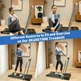 GEARSTONE Treadmills for Home, 2 in 1 Folding Treadmill, Under Desk Treadmill Walking Pad