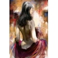 thumbnail image 2 of Denis, E 11x14 Gold Ornate Wood Framed with Double Matting Museum Art Print Titled - Attractive IV, 2 of 4