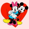 thumbnail image 2 of Toddler's Mickey & Friends Hugging Hearts Retro  Graphic Tee Light Pink 5T, 2 of 3