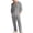 Dark Gray, variant on ZVNAΖH Men's Boho Linen 2-Piece Set Long Sleeve Hooded Button Up Shirt & Drawstring Pants Summer Beach Casual Outfit