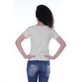 thumbnail image 3 of Moomaya T-shirt à Manches Courtes pour Femmes avec Col Rond, Patch à Paillettes, Coupe Décontractée - CI, 3 of 7