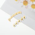 thumbnail image 5 of Accesorios de zapatos de moda con charms para cordones de zapatos, 1 par, media perla, tono dorado, 5 of 5