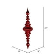 thumbnail image 2 of Vickerman 41" Red Shiny Finial Ornament, 2 of 4