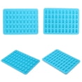 thumbnail image 1 of 10pcs 50 Cavity Gummy Bears Jabón de silicona Bandeja de cubitos de hielo Molde para hornear (Azul), 1 of 6