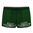 thumbnail image 2 of Celtic Shamrock Men's Mesh Boxer Briefs Cooling Breathable Sports Underwear Vertical Fly, 2 of 5
