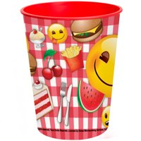 Unique Industries Picnic Food Summer Emoji Plastic Cup, 16 oz, 1ct by Unique Industries