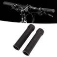 thumbnail image 1 of Puños de manillar ANGGREK a prueba de golpes negros suaves para bicicletas estándar, 1 of 8