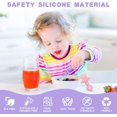 thumbnail image 3 of Cuchara Bebé Morada + Rosa, 4 Cubiertos Ergonómicos de Silicona para Bebé, Cuchara Bebé, Ideal para Aprender Variedad de Alimentos y Autoalimentación., 3 of 5