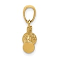 thumbnail image 2 of FB Jewels 14K Yellow Gold Solid Polished 3-Dimensional Golf Bag with Clubs Charm, 2 of 5