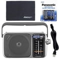 thumbnail image 1 of Panasonic RF-2400D/RF-2400 FM/AM con sintonizador AFC, 4 pilas AA Panasonic y paquete de inicio, 1 of 6