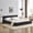 DARK GREY, variant on Dark Grey Chenille Upholstered Queen Platform Bed Frame with Padded Headboard, Strong Support Frame, No Box Spring Required