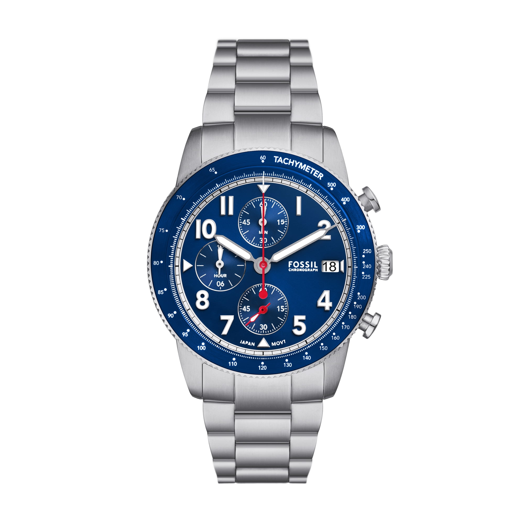 Fossil Men's Sport Tourer 42mm Chronograph, Stainless Steel Watch
