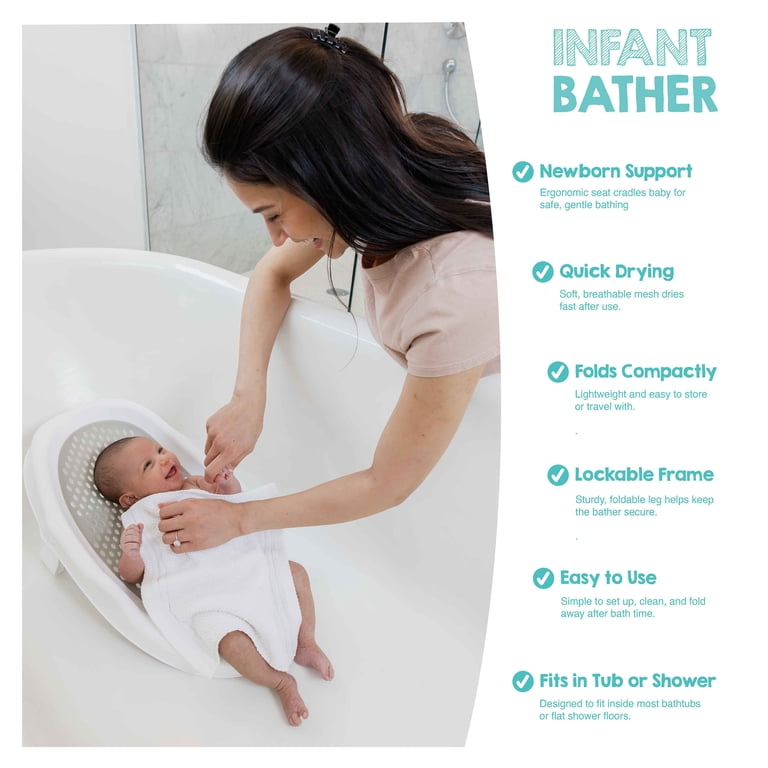 Regalo Ergonomic Baby Bath Support Positioner, Newborn photo 5