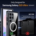 thumbnail image 3 of AICase for Samsung Galaxy S25 Ultra Case Compatible with Magnetic MagSafe[Built-in Tempered Glass Screen Protector & Camera Lens Protection] Full Body Shockproof Protective Phone Case, 3 of 9