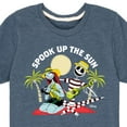 thumbnail image 3 of Nightmare Before Christmas - Spook Up The Sun - Summertime - Toddler And Youth Short Sleeve Graphic T-Shirt, 3 of 5