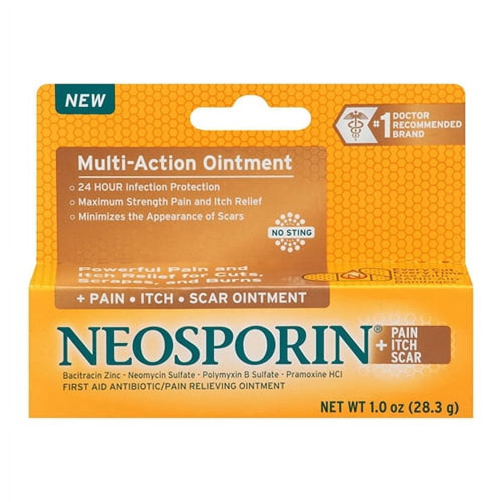Neosporin First Aid Antibiotic And Pain Relieving Ointment, 1 oz, 3 Pack