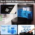 thumbnail image 6 of Sunrinx One-Piece Toilet, Tornado Dual Flush 1.1/1.6 GPF, ADA 17" Seat, Matte Black, 6 of 10