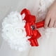 thumbnail image 4 of Guardurnaity Magnífico ramo de novia de plástico para bodas, duradero y elegante, de bajo mantenimiento durante más tiempo Ropa, zapatos y accesorios Miscelánea rojo, 4 of 6