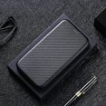 thumbnail image 5 of Compatible With Oukitel C25 Carbon Fiber Pattern Premium Flip Case With Card Holder Magnetic Closure, 5 of 5