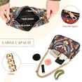 thumbnail image 2 of FORMRS Womens Shoulder Bag with Chain Strap Clutch Purse Cute Tote Handbag, Beige Geometric Eagle, 2 of 7